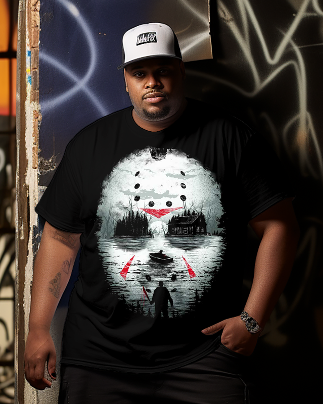 Men's Friday Night Terror Plus Size Short Sleeve T-Shirt