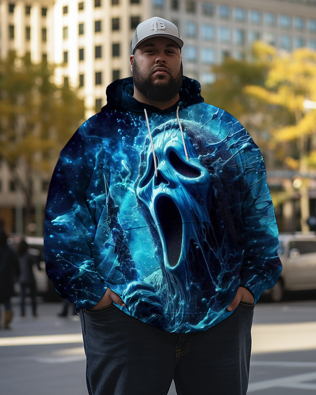 Men's Ghost Face Plus Size Hoodies