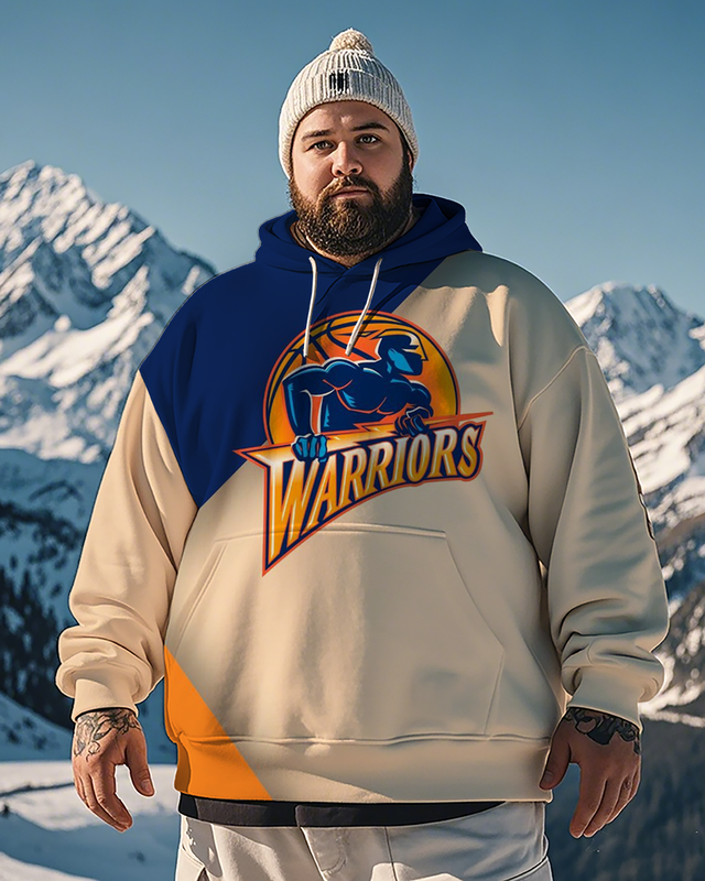 Sweat à capuche et pantalon grande taille pour homme Golden State Warriors