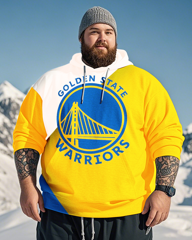 Golden State Warriors-Kapuzenpullover für Herren in Übergröße