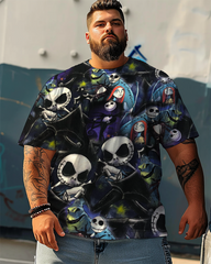 Men's Halloween NBC Large Jack Plus Size T-Shirt & Short,