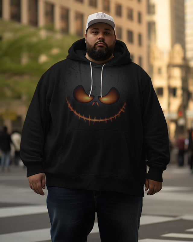 Men's Scary Halloween Plus Size Hoodie