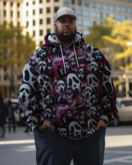 Men's Evil Skull Plus Size Hoodie