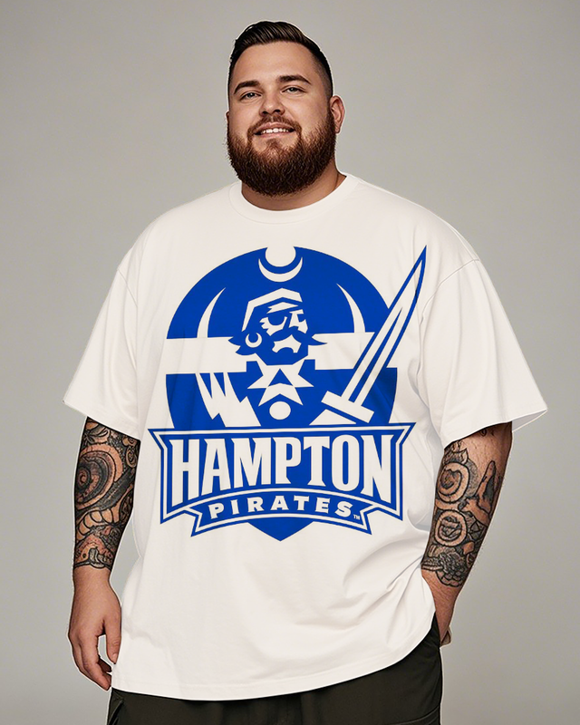 T-shirt à manches courtes grande taille pour homme Hampton