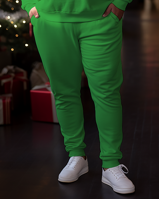 Men's How Grinch Stole Christmas Face Plus Size Sweatshirts