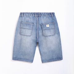 Plus Size Men's  Straight Summer Short Jeans, Denim Short Pants