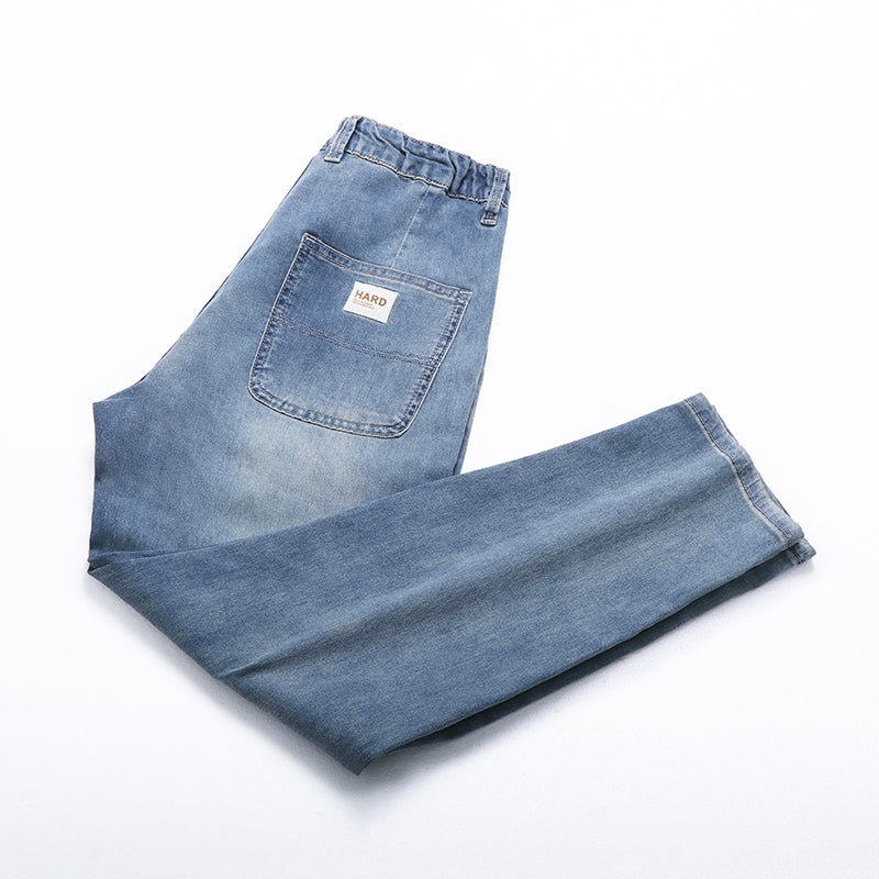 Jean ample extensible à la cheville pour hommes de grande taille 