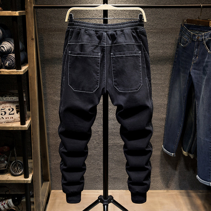 Winterjeans mit elastischem Bund und Stretch-Taper für Herren in Übergröße 