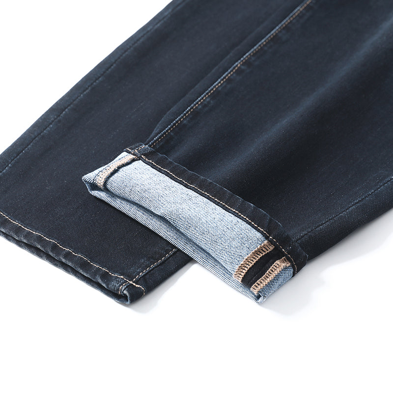 Jeans en lyocell pour hommes de grande taille, jeans amples, pantalons en denim de printemps 