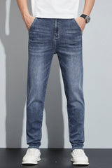 Übergröße Herren Klassische Stretch Slim Jeans,Skinny Jeans 