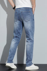 Plus Size Men's Classic Stretch Slim Jeans,Skinny Jeans