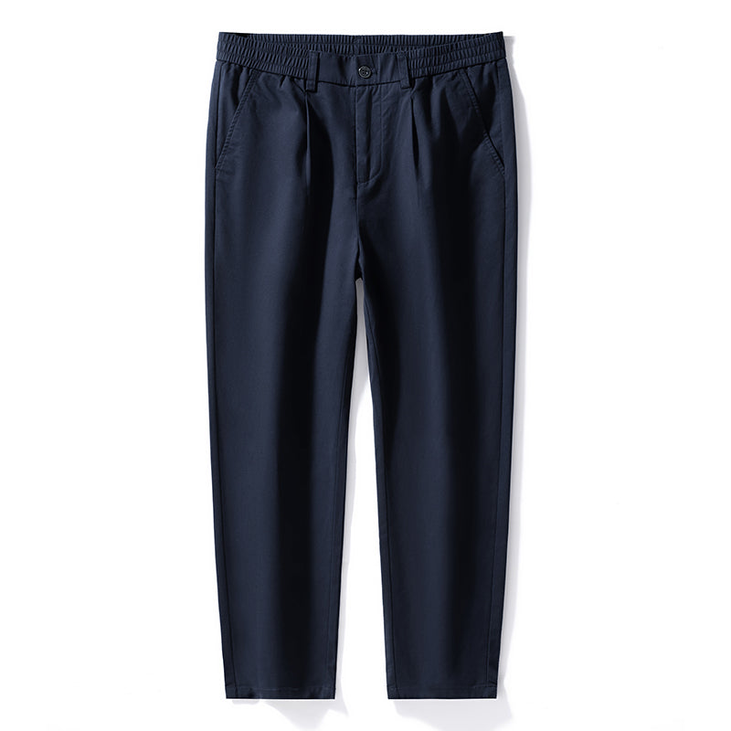 Plus Size Men's Casual Ankle Pants, Tapered Pants