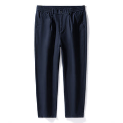 Plus Size Men's Casual Ankle Pants, Tapered Pants