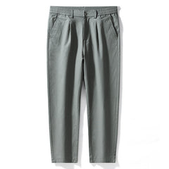 Plus Size Men's Casual Ankle Pants, Tapered Pants