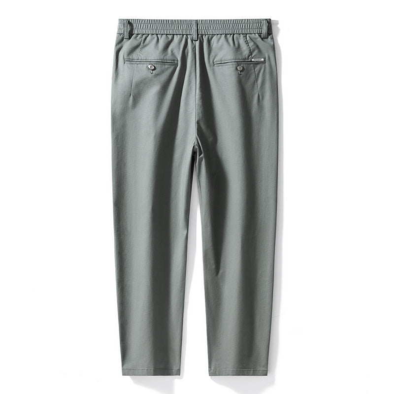 Plus Size Men's Casual Ankle Pants, Tapered Pants