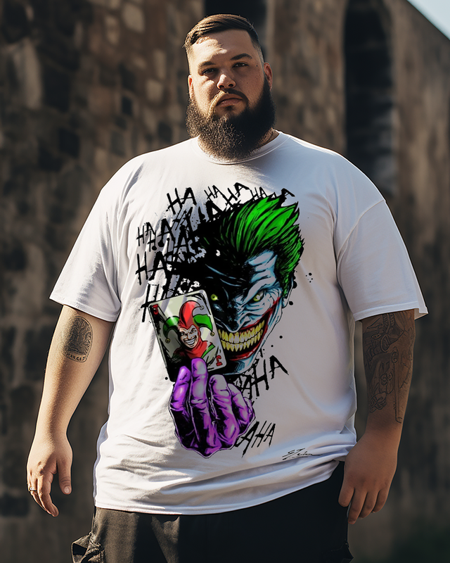 Herren JOKER Kurzarm-T-Shirt in Übergröße