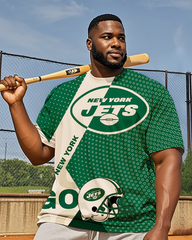 Jets Men's Plus Size Short Sleeve T-Shirt