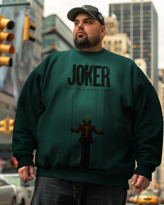 Men's Joker and Harley Quinn Plus Size Sweatshirts