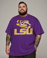 T-shirt à manches courtes pour hommes de grande taille LSU