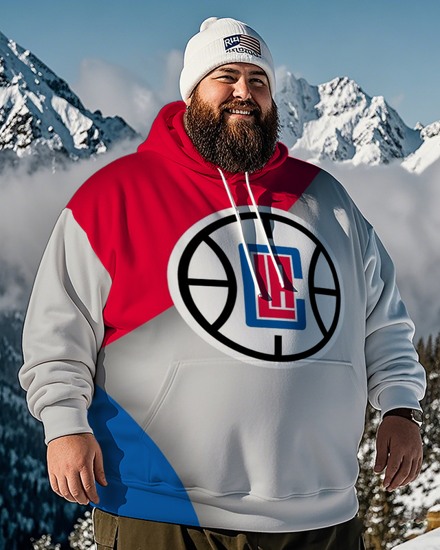 Los Angeles Clippers-Kapuzenpullover für Herren in Übergröße