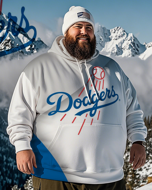 Los Angeles Dodgers-Hoodie für Herren in Übergröße