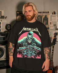 Metallica Copenhagen Herren-T-Shirt mit kurzen Ärmeln, Übergröße