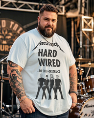 Metallica Hardwired Herren-T-Shirt mit kurzen Ärmeln, Übergröße