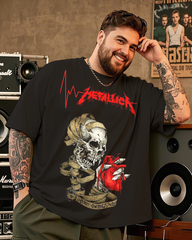 METALLICA Skull Herren-T-Shirt mit kurzen Ärmeln, Übergröße