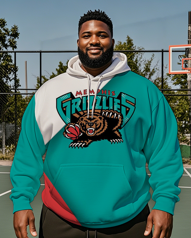 Memphis Grizzlies-Kapuzenpullover für Herren in Übergröße