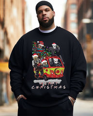 Frohe Weihnachten Sweatshirts für Herren in großen Größen 