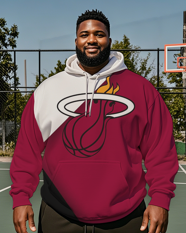 Men's Miami Heat Plus Size Hoodie