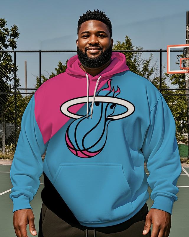 Sweat à capuche grande taille pour homme Miami Heat