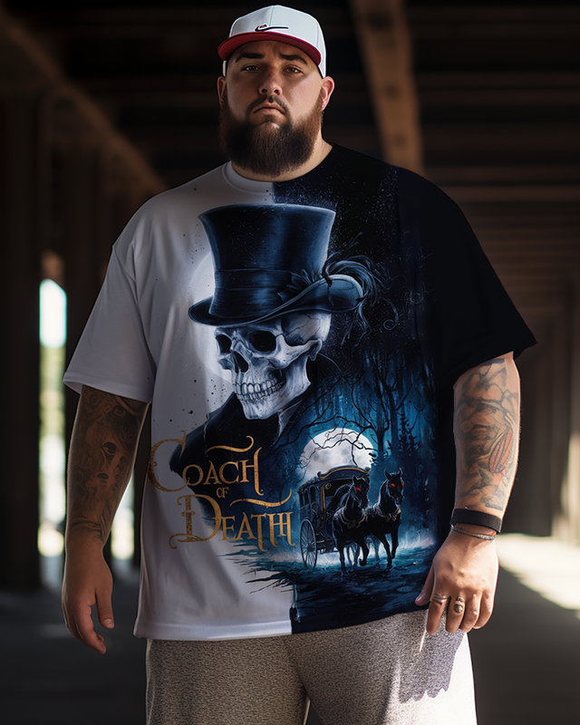 Mr. Halloween T-Shirt und Shorts für Herren in Übergröße