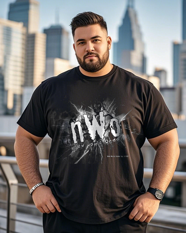 NWO Men's Plus Size Short Sleeve T-Shirt