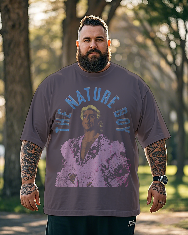 T-shirt à manches courtes pour homme Nature Boy grande taille