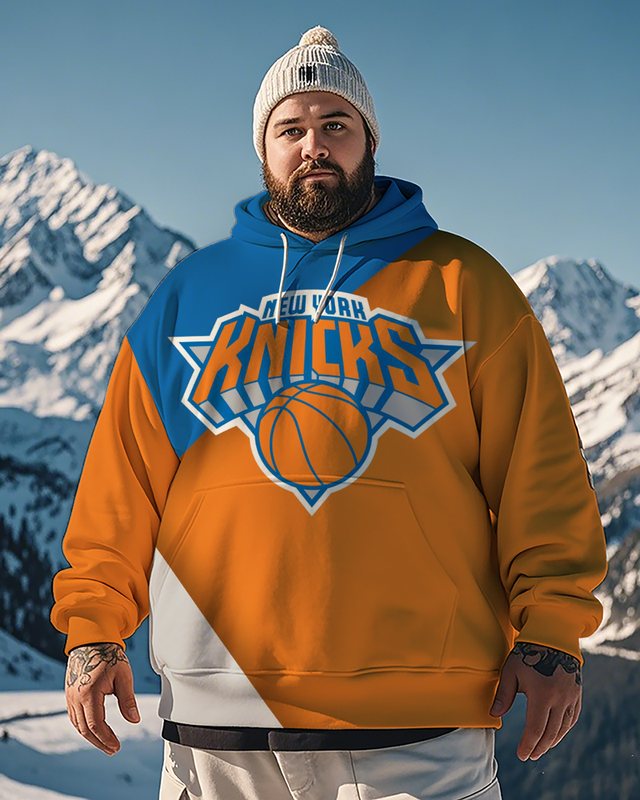 New York Knicks-Hoodie für Herren in Übergröße