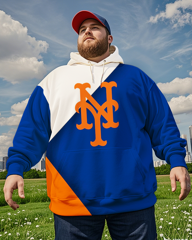 Sweat à capuche grande taille pour homme des New York Mets