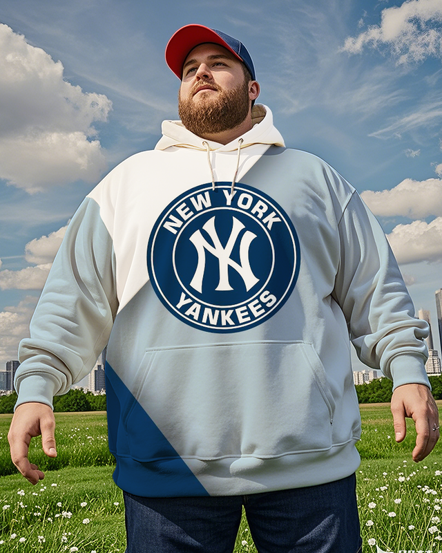 New York Yankees-Kapuzenpullover für Herren in Übergröße