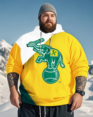 Sweat à capuche grande taille pour homme Oakland Athletics