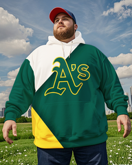 Oakland Athletics-Kapuzenpullover für Herren in Übergröße