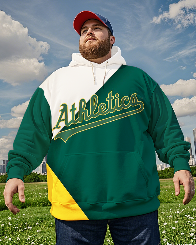 Oakland Athletics-Kapuzenpullover für Herren in Übergröße