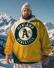 Oakland Athletics-Kapuzenpullover für Herren in Übergröße