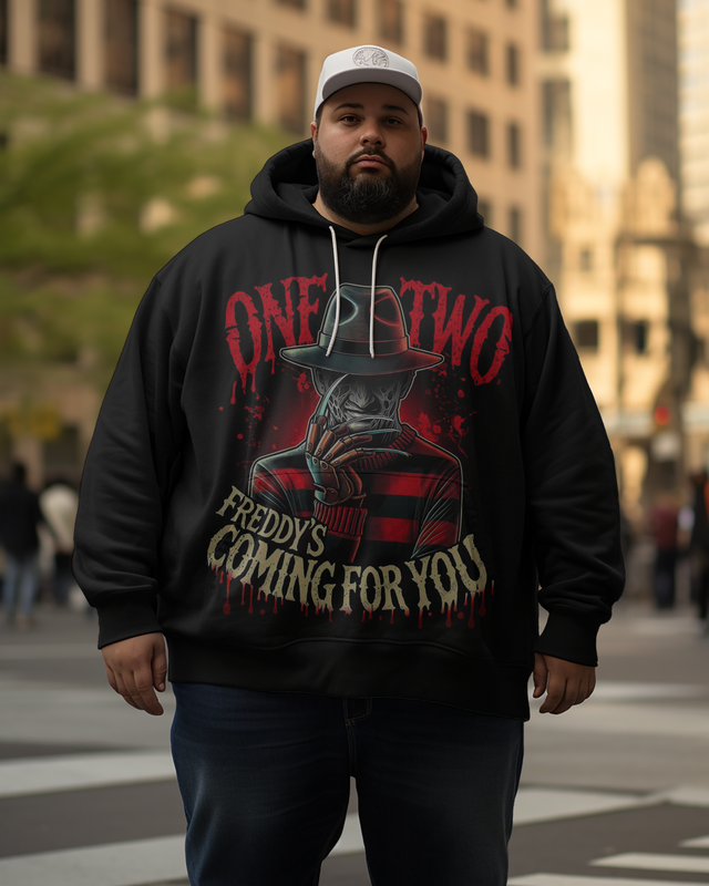 Men's One Two Killer Is Coming For You Plus Size Hoodie