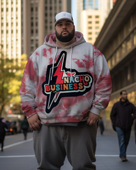 Sweat à capuche personnalisé Tie-Dye grande taille pour homme