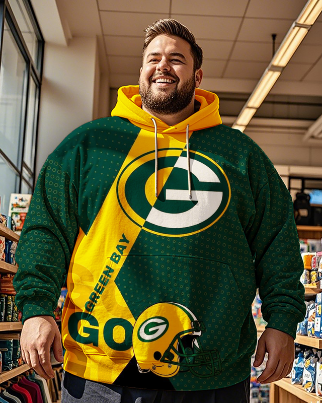 Sweat à capuche grande taille pour homme des Packers