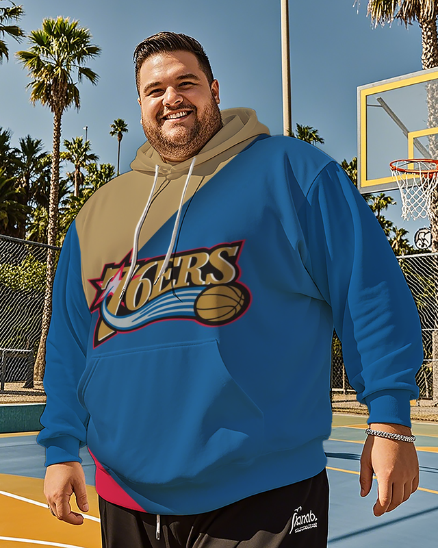 Men's Philadelphia 76ers Plus Size Hoodie