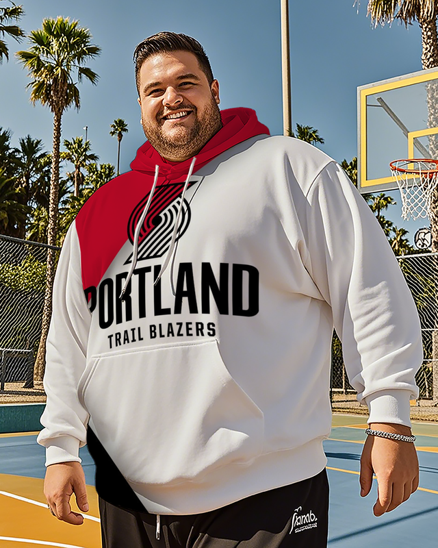 Portland Trail Blazers-Kapuzenpullover für Herren in Übergröße