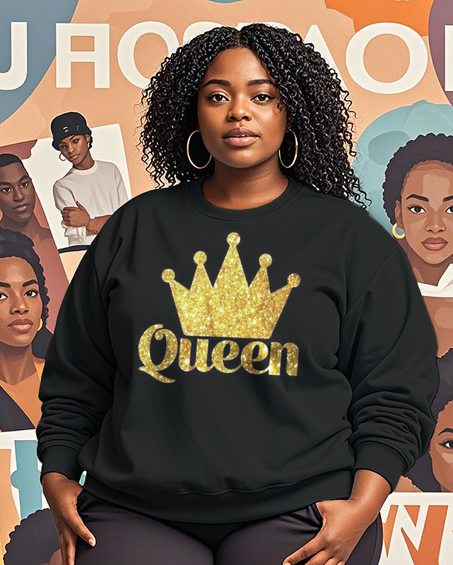 Sweat-shirts grande taille pour femmes Queen