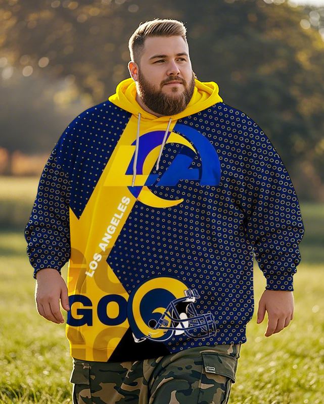 Rams Men's Plus Size Hoodie