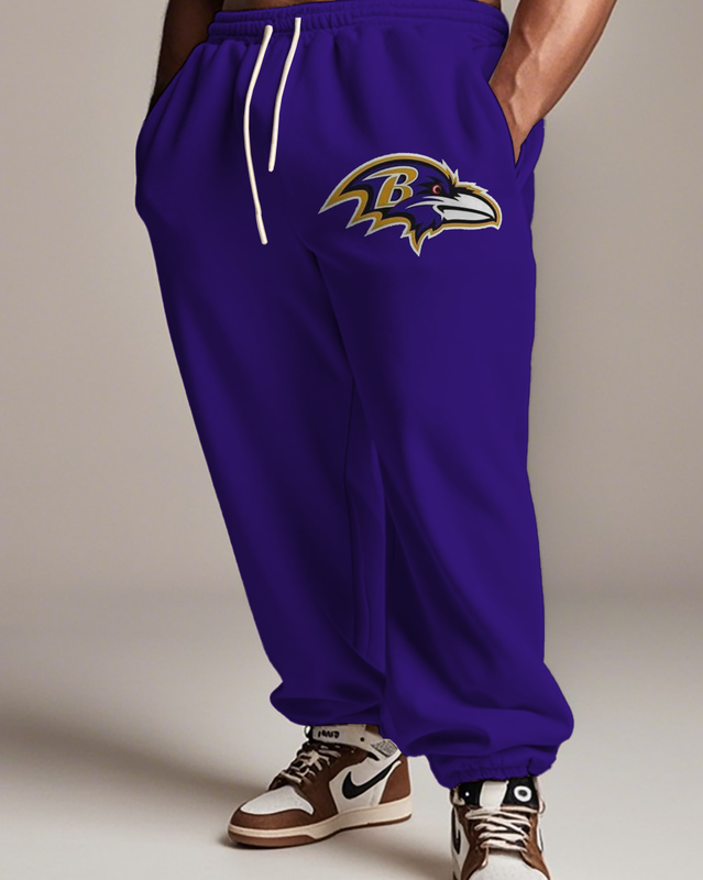 Sweat à capuche grande taille pour homme Ravens